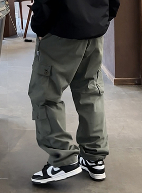 BBCN STORE美式户外多口袋基础工装裤微弹春季直筒宽松休闲长裤