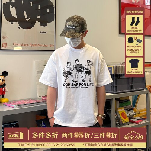CRASHER复古插画印花纯棉T恤