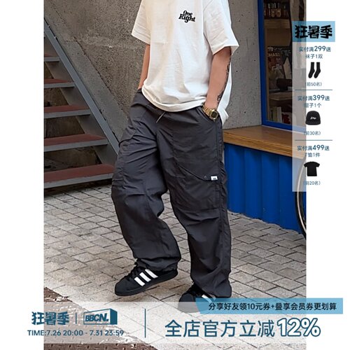户外机能速干裤美式宽松运动裤