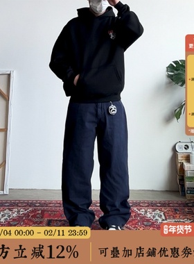 BBCN STORE美式复古Vintage重水洗做旧直筒宽松工装裤男女百搭