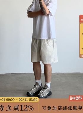 BBCN STORE美式复古休闲短裤宽松休闲夏季轻薄透气速干五分裤