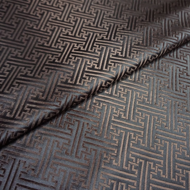 特价高档咖啡色棕褐色丝绸织锦缎