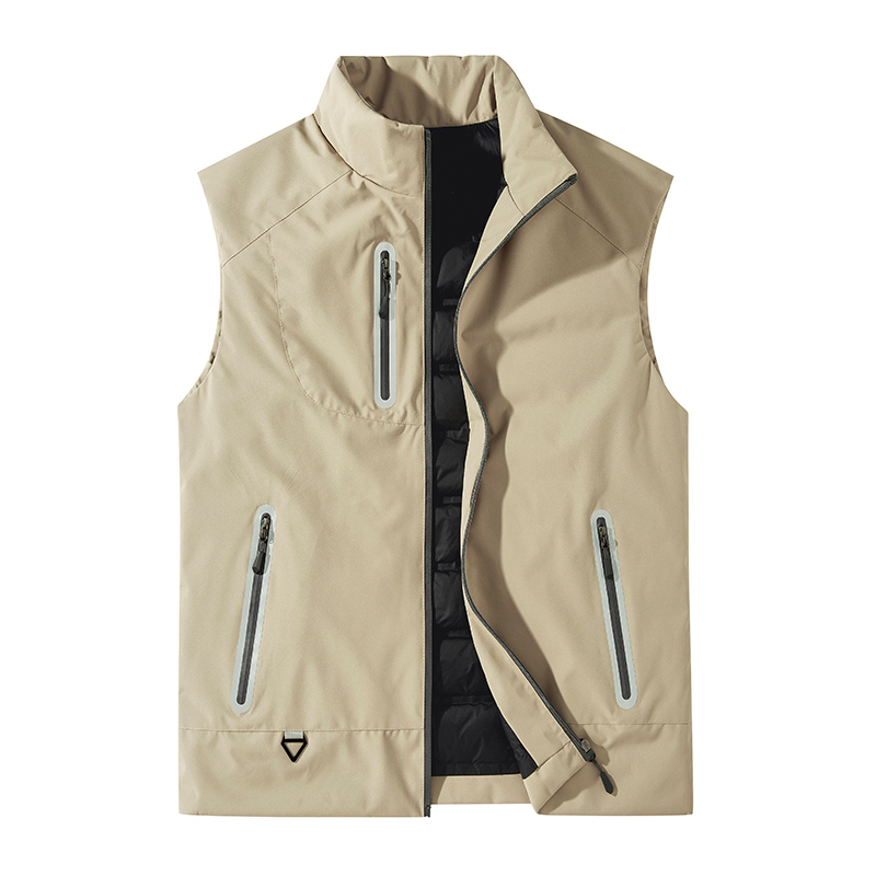 羽绒服马甲背心户外羽绒马甲纯色