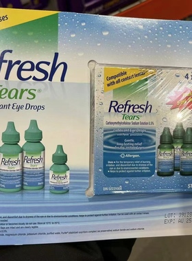 加拿大Refresh Tears滴眼液15ml瓶/共4瓶/盒直邮正品