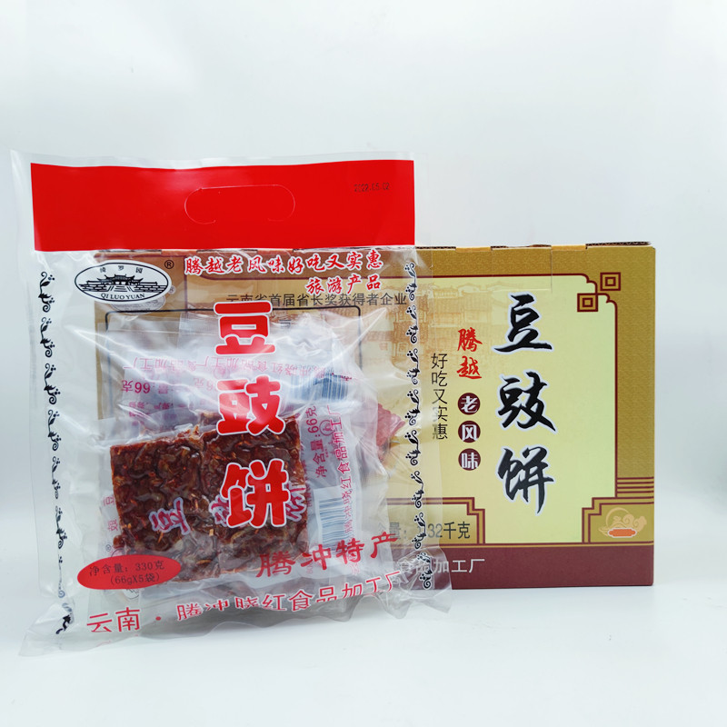 栗树园干豆鼓饼1320g礼盒 腾冲特产豆酱下饭菜豆豉干豆饼即食