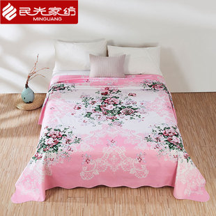 民光国民床单全棉丝光床单纯棉老式 老上海床单单件怀旧印花床单