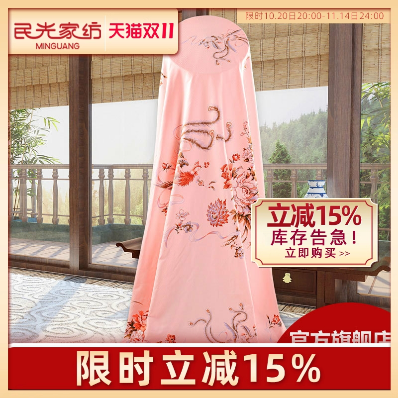 民光床单单件纯棉加厚印花老款上海丝光全棉被单怀旧国民老式床单