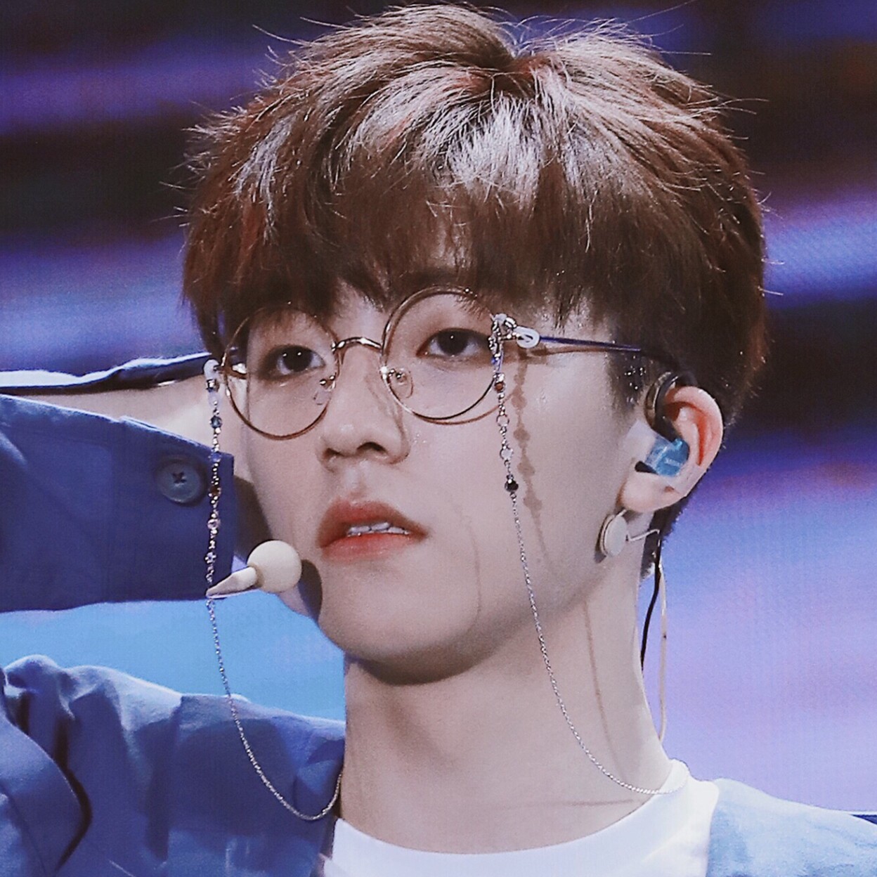 陈立农同款眼镜男韩版复古近视链条金丝眼镜框女ulzzang素颜神器