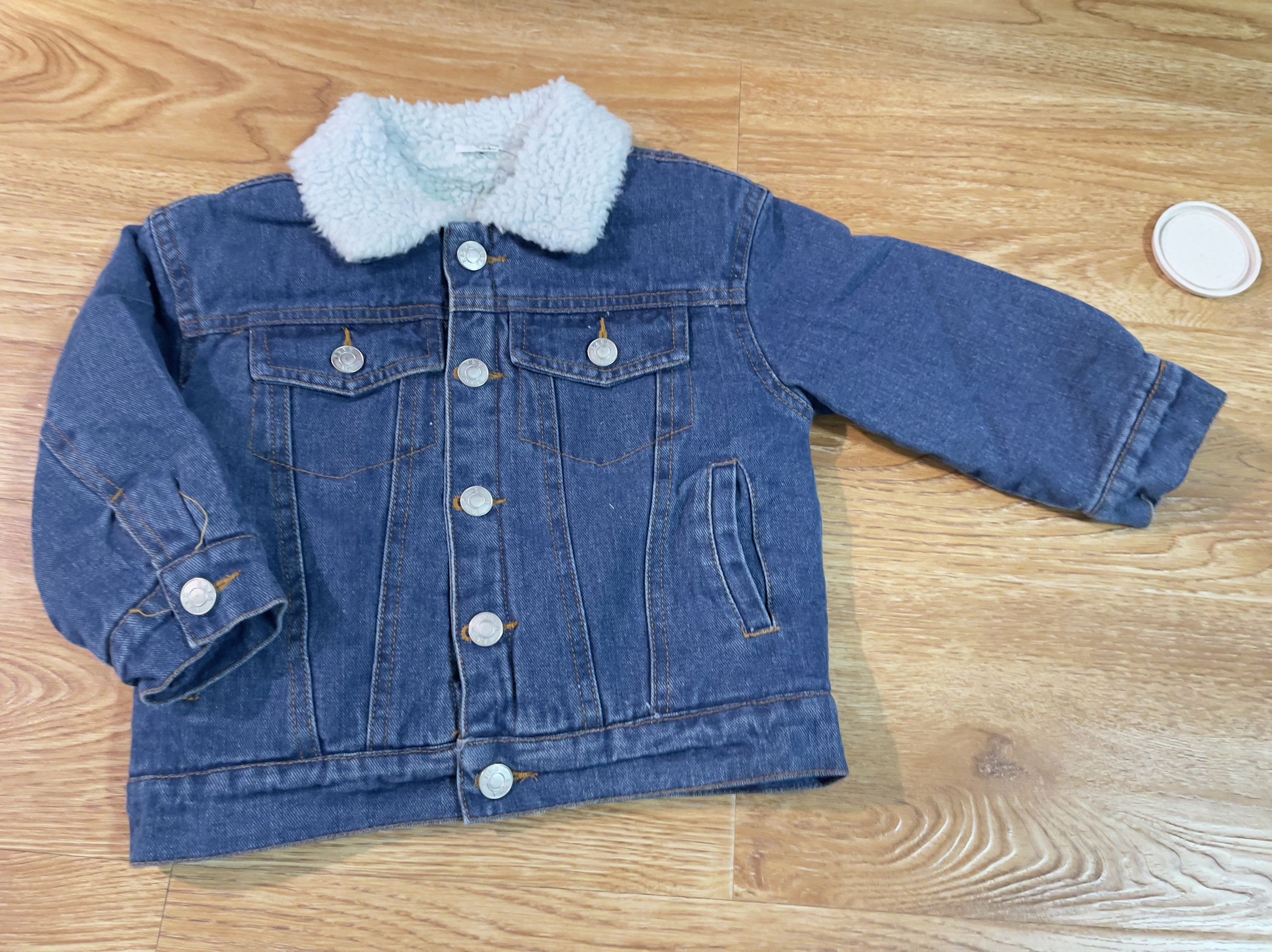 清仓特价～男女童仿羊羔毛翻领牛仔外套洋气夹克加厚保暖上衣,童装/婴儿装/亲子装,儿童牛仔外套,淘宝优惠券,粉丝福利购,淘宝优惠卷