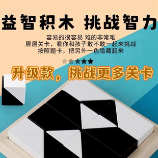 【老师智力挑战】逻辑训练隐藏积木玩具开发智力益智多变拼图