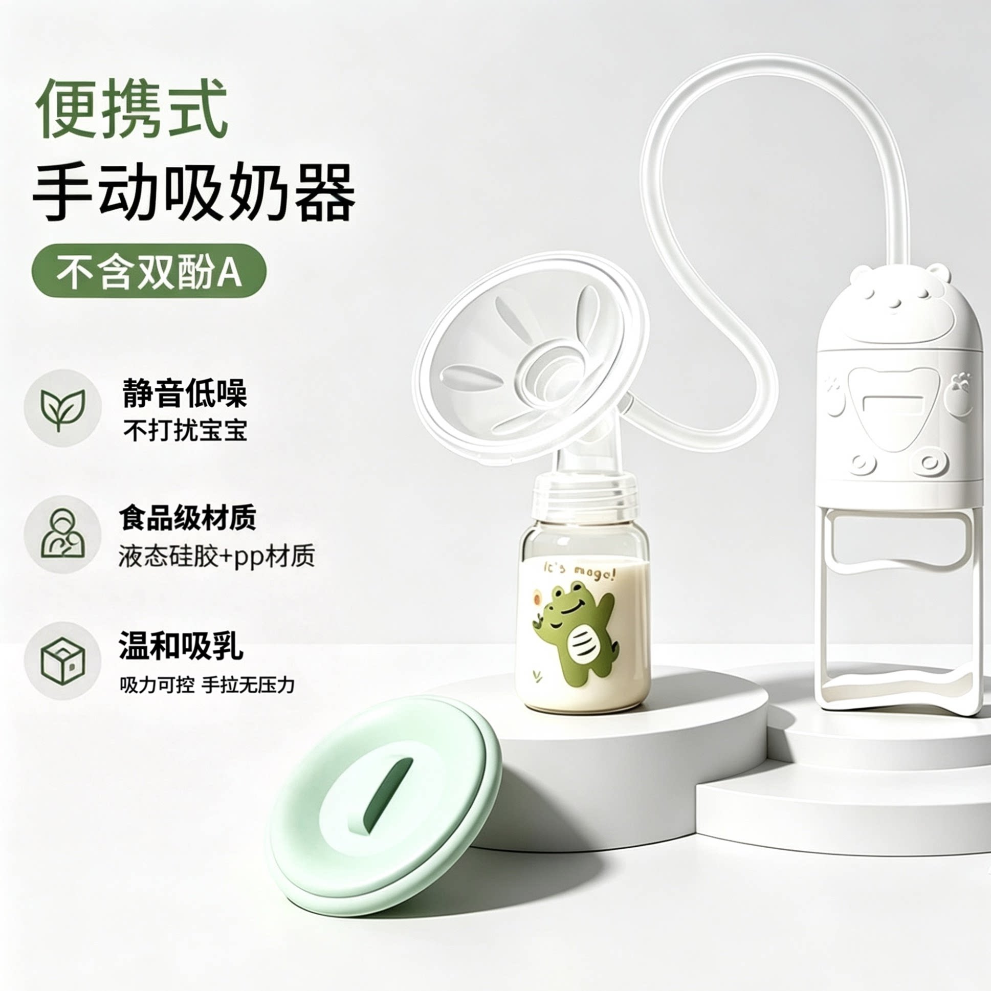 手拉式吸奶器手动静音挤奶器产妇吸奶器