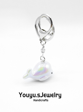 【YUOYU】少女可爱小鲸鱼包包挂件diy手工小饰品钥匙扣汽车挂件~