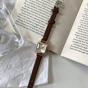 韩国ins风复古小方糖手表女款 小众简约百搭迷你气质学生文艺女表
