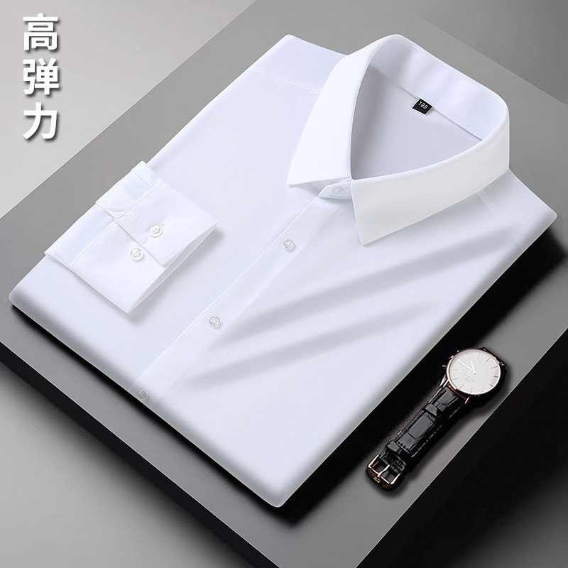 男士衬衫秋季长袖薄款适合胖子穿的衣服加肥加大号宽松大码衬衣土怎么看?