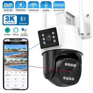 icsee摄像头双目双镜头wifi无线摄像头家用远程监控双向语音全