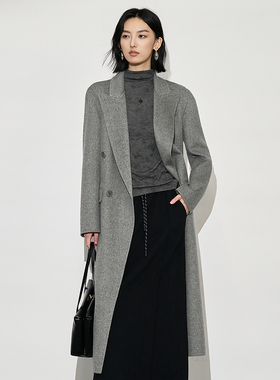 XG雪歌绵羊毛呢大衣XK410007A284