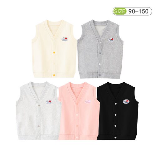 男女儿童宝宝日系纯棉童装马甲