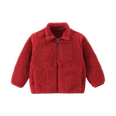 男女儿童摇粒绒秋冬羊羔绒外套