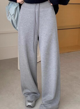 镇店好裤！lu系空气云朵感炒鸡舒适松紧腰休闲阔腿裤 3色 闭眼入