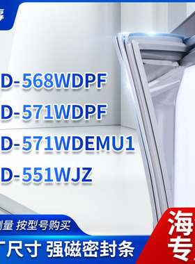 适用海尔BCD-568WDPF 571WDPF 571WDEMU1 551WJZ冰箱密封条门封条