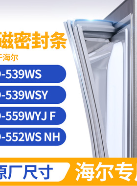 适用海尔BCD-539WS 539WSY 559WYJ F 552WS NH冰箱密封条门封条胶