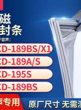 适用容声BCD-189BS/X1 189A/S 195S 189BS冰箱密封条门封条胶圈