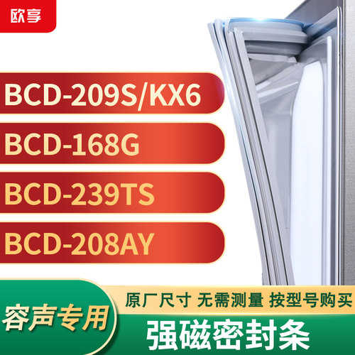 适用容声BCD-209S/KX6  168G  239TS  208AY冰箱密封条门封条胶圈