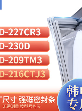 适用韩电BCD-227CR3 230D 209TM3 216CTJ3冰箱密封条门封条胶圈