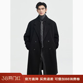 伯爵卓尔2025初冬手工双面呢羊毛呢子大衣男士 保暖毛呢外套 中长款