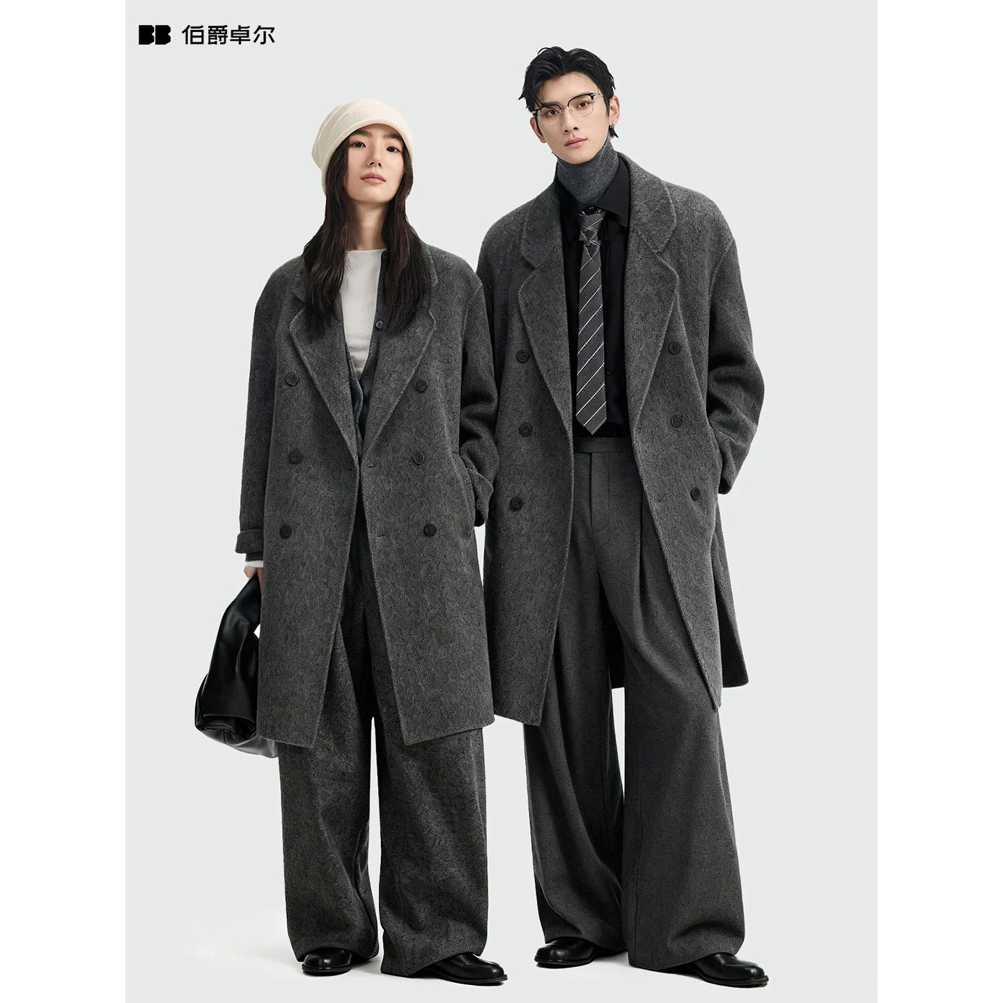 【黑标四代-中长款】骆驼绒石墨烯鹅绒内胆伯爵卓尔羊毛呢大衣男