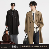 风衣外套男时尚 {高级感抗皱设计}伯爵卓尔25秋季 过膝长款 高级上衣