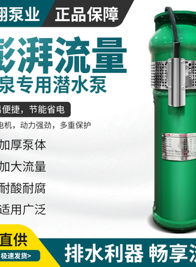 QSP喷泉泵铸铁不锈钢电泵380V景观水池造景水泵QS喷泉专用潜水泵
