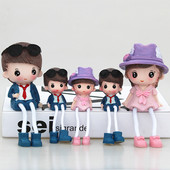 可爱娃娃吊脚娃娃摆件 饰品布置软装 时尚 五口之家居墙壁隔板客厅装