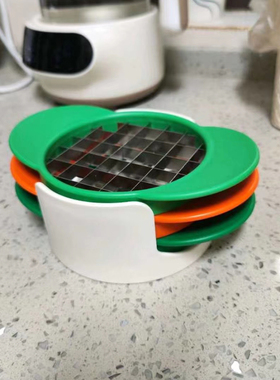 宜家代购国内 乌普菲尔德水果切片刀 切条器 橙色绿色4件套