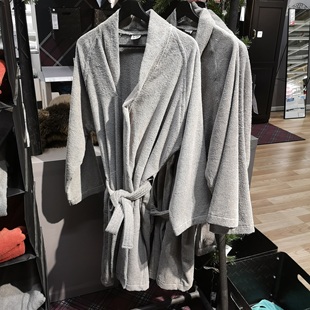 宜家代购国内罗克翁浴衣全棉浴袍家居浴袍酒店浴袍睡情侣款