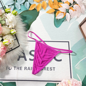 新品 细带美臀纯色丁字裤 性感T X314 Back小众女生内裤 中低腰