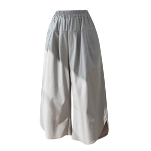 RM13061#夏季新款高腰直筒休闲裤宽松显瘦女夏季薄款阔腿七分裤潮