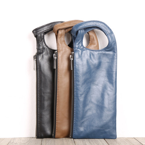 原创深山九处真皮横款小手包