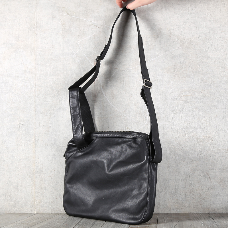 牛皮单肩皮包休闲皮包深山九处