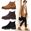 Chelsea man shoes British style Gaobang Riding boots Help brevis-ocrea Plush Men's Shoes Autumn Boots