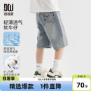 子夏装 多多家男童牛仔短裤 儿童中大童百搭休闲轻薄裤 2025新款 夏季