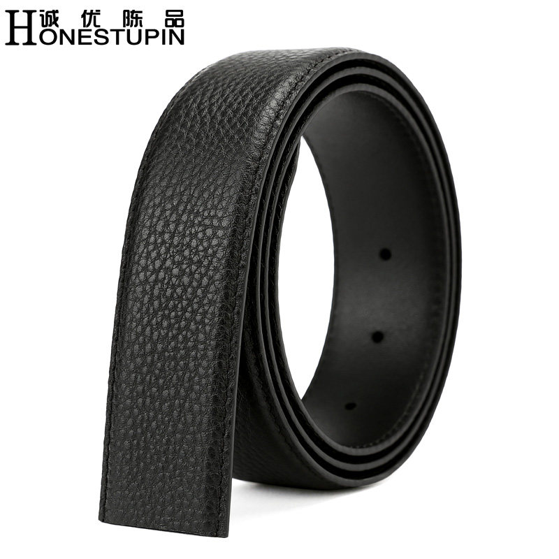 无头皮带男不带头腰带条头层牛皮2.0 2.9 3.4 3.9真皮打孔腰带身