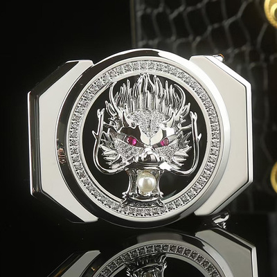 龙腰带扣头高档平滑扣头皮带扣头配件皮带头男款扣头内穿式裤带头