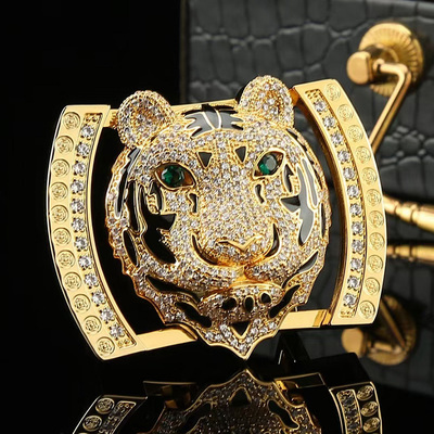 不锈钢皮带扣头配件皮带头男款扣头内穿式腰带扣头腰带头 老虎头