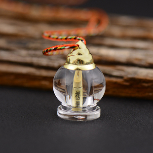 迷你佛塔高透亚克力水晶小舍利塔可装藏红花甘露丸嘎乌八吉祥宝瓶