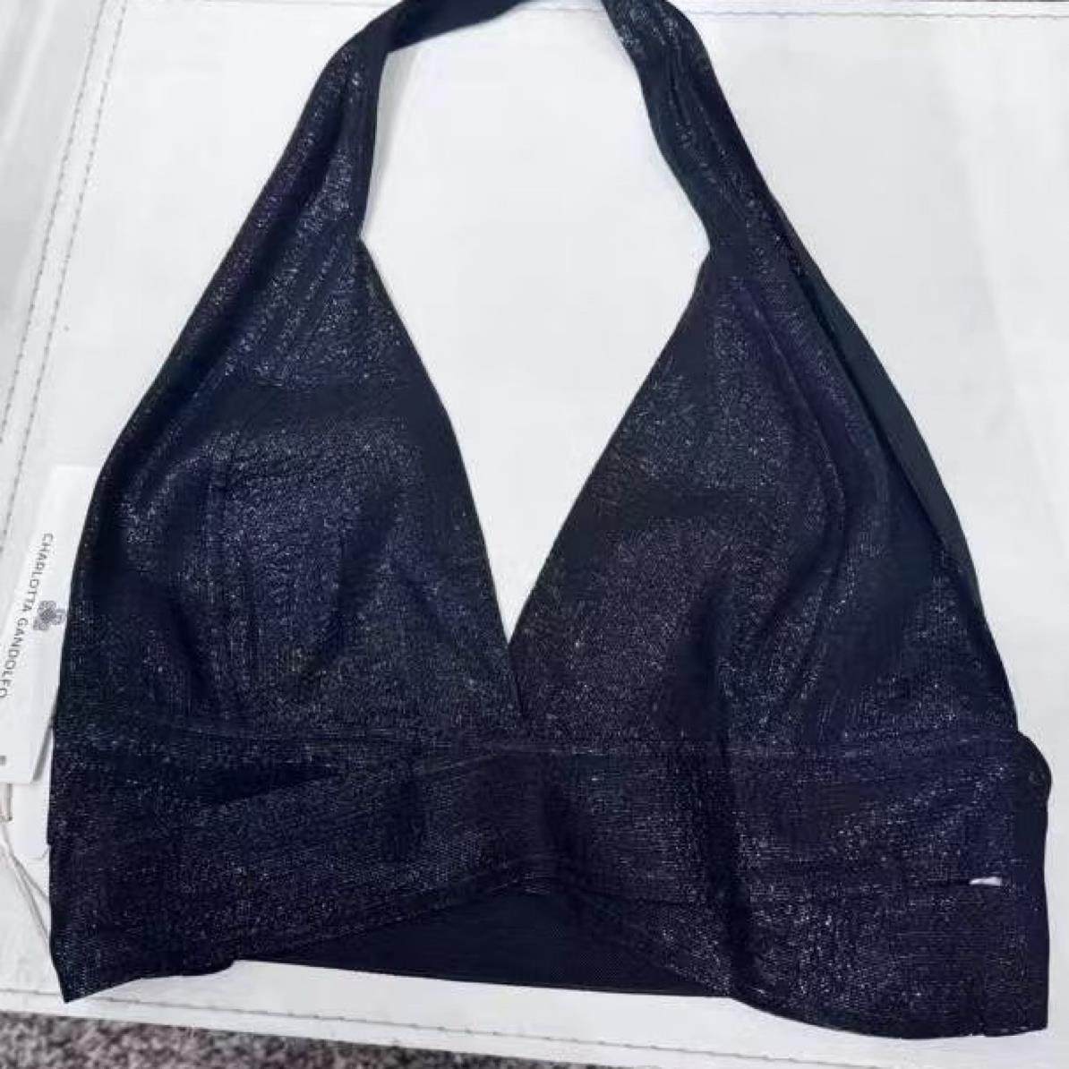 桑蚕弹力带挂脖胸衣瑞典CG charlotta gandolfo