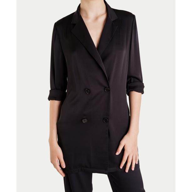 silksuitjacket丝质五分袖西装瑞典CHARLOTTA GANDOLFO