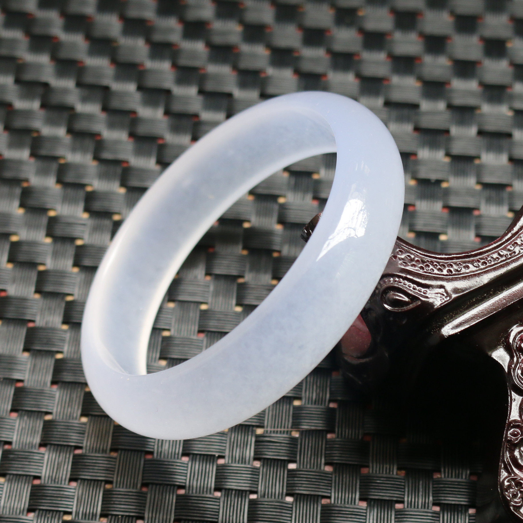 玉手镯 新疆和田玉手镯 玉镯 金丝玉手镯一级白度镯子 金丝戈壁玉