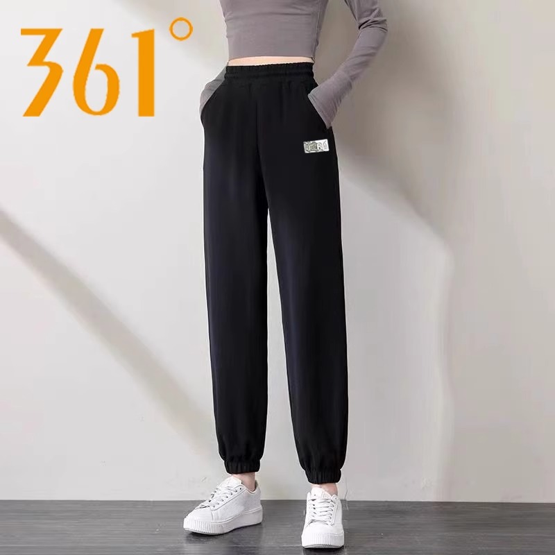 361°2024春季新款女子针织长裤
