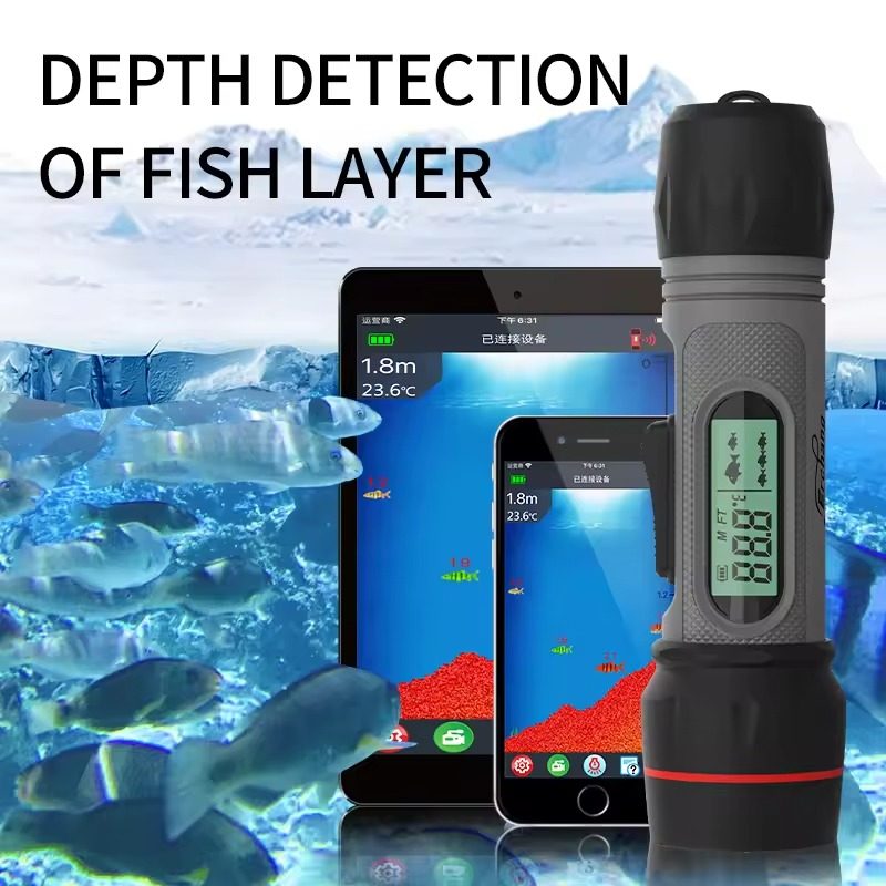 Wireless Fish Finder Echo Sounder Sonar Winter Ice Fishing,电子/电工,内窥镜摄像头,淘宝优惠券,粉丝福利购,淘宝优惠卷